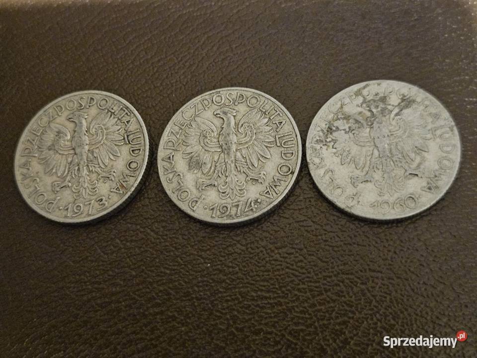 500 Rybak monety z 19731974 i 1960 roku