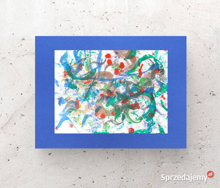 abstrakcyjny rysunek A3 nowoczesny obrazek 30x40 Opole