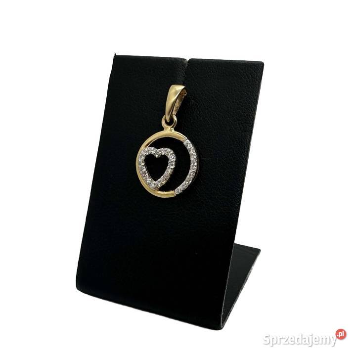 Nowa złota zawieszka pr 585 104g Serce Elbląg