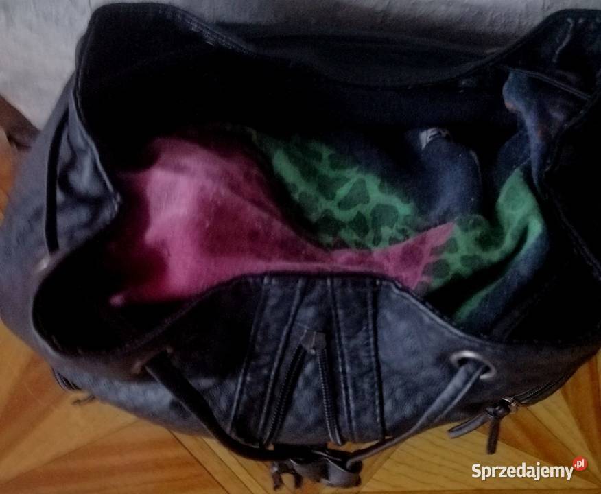Plecak damski czarny skóra ekologiczna z Częstochowa