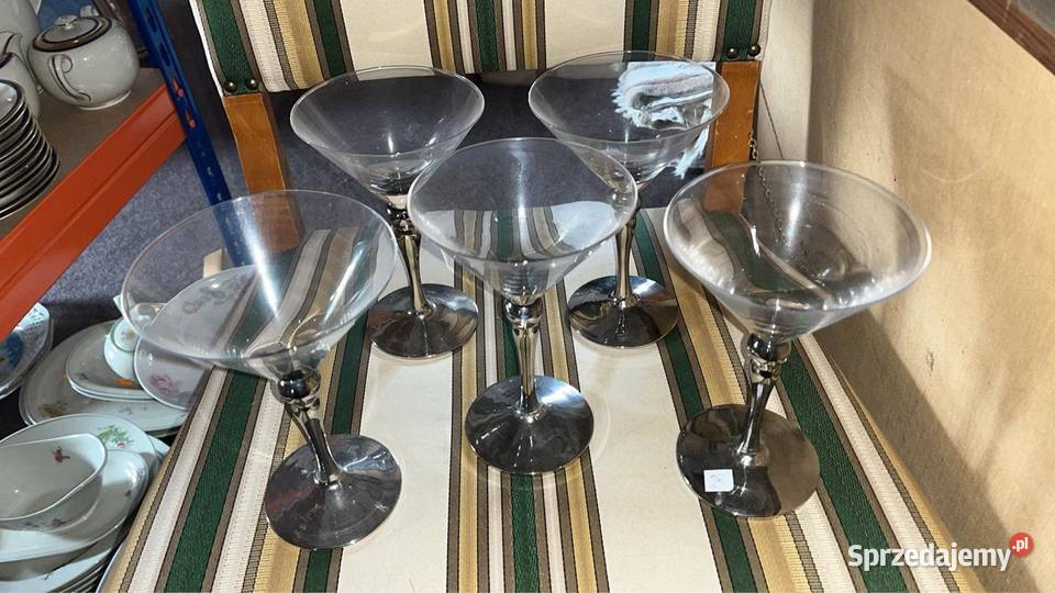 Kieliszek do szampana Nóżka srebrzona Czara jest Gdańsk