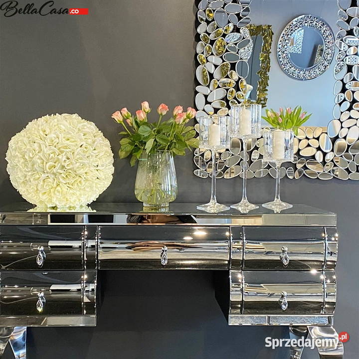 Toaletka szklana glamour Milano lustrzana 42cm mazowieckie Warszawa sprzedam