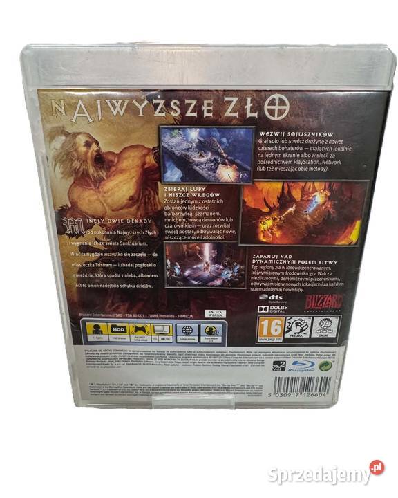 Gra Diablo III 3 warmińsko-mazurskie Elbląg sprzedam