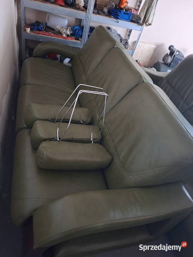 Potężny komplet salonowy 2x Sofa 3osobowa Fotel Gromnik