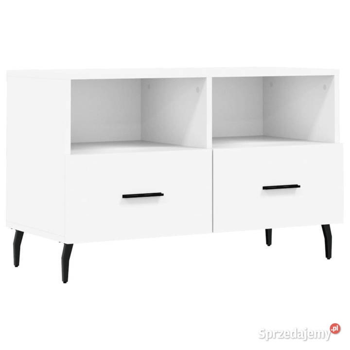 Szafka pod TV biała 80x36x50 materiał Warszawa