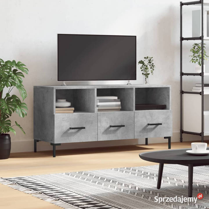 Szafka pod telewizor szarość betonu 102x36x50 RTV mazowieckie Warszawa
