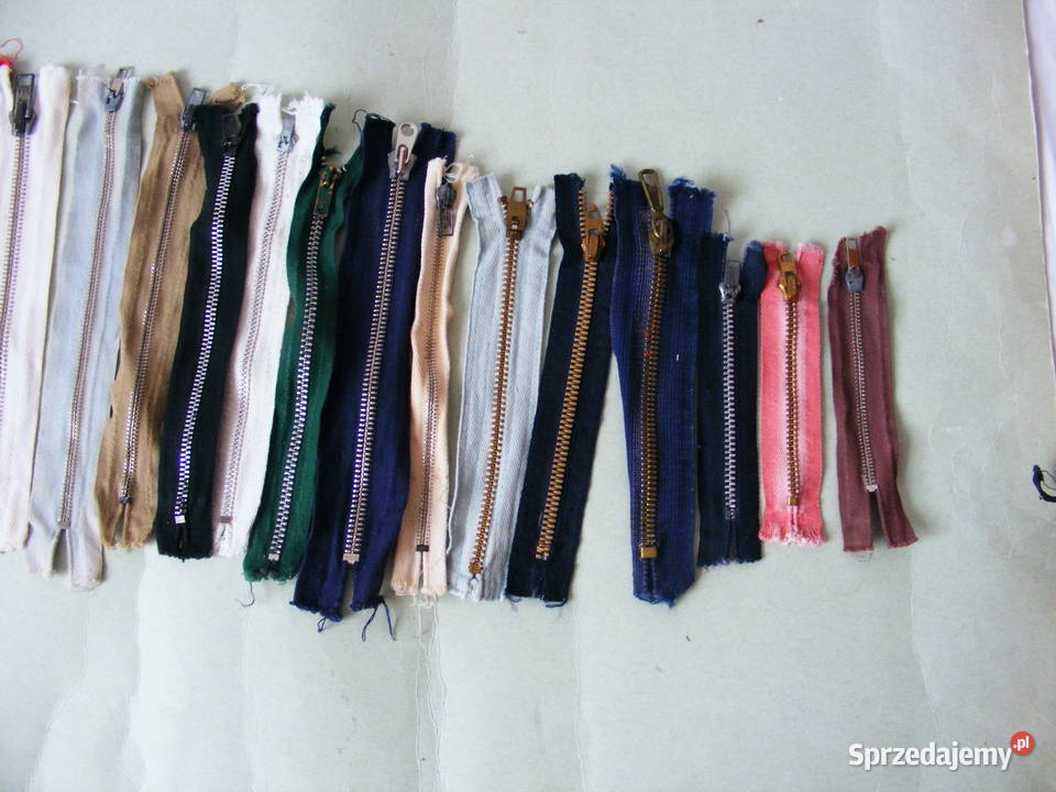 Zamki suwaki błyskawiczne krótkie używane Oborniki Śląskie