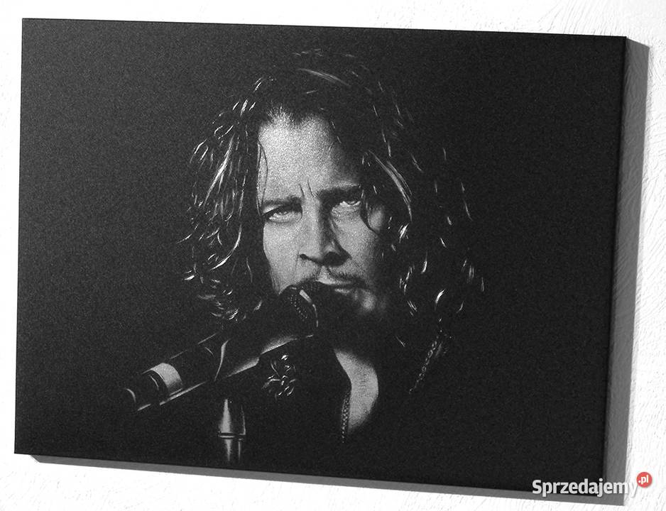 Ręcznie grawerowany w blasze Chris Cornell Sandomierz