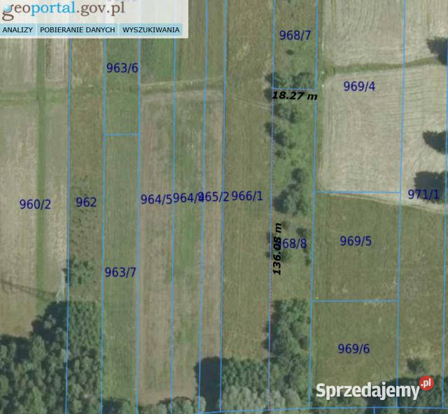 Grunt 2425m2 Krzeczów budowlana