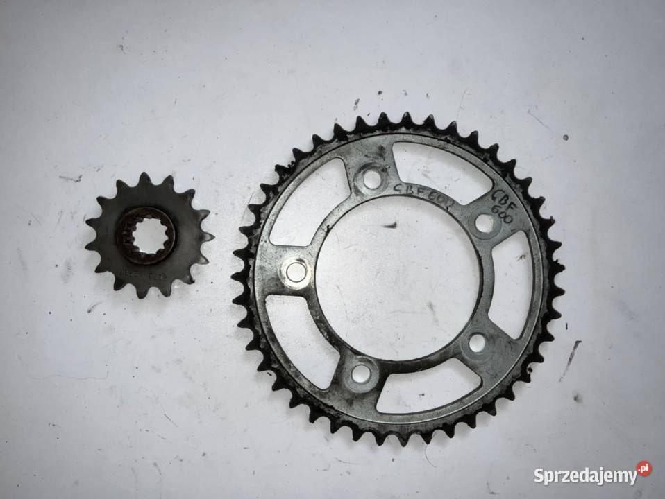 zębatka zębatki komplet Honda CBF 600 PC38