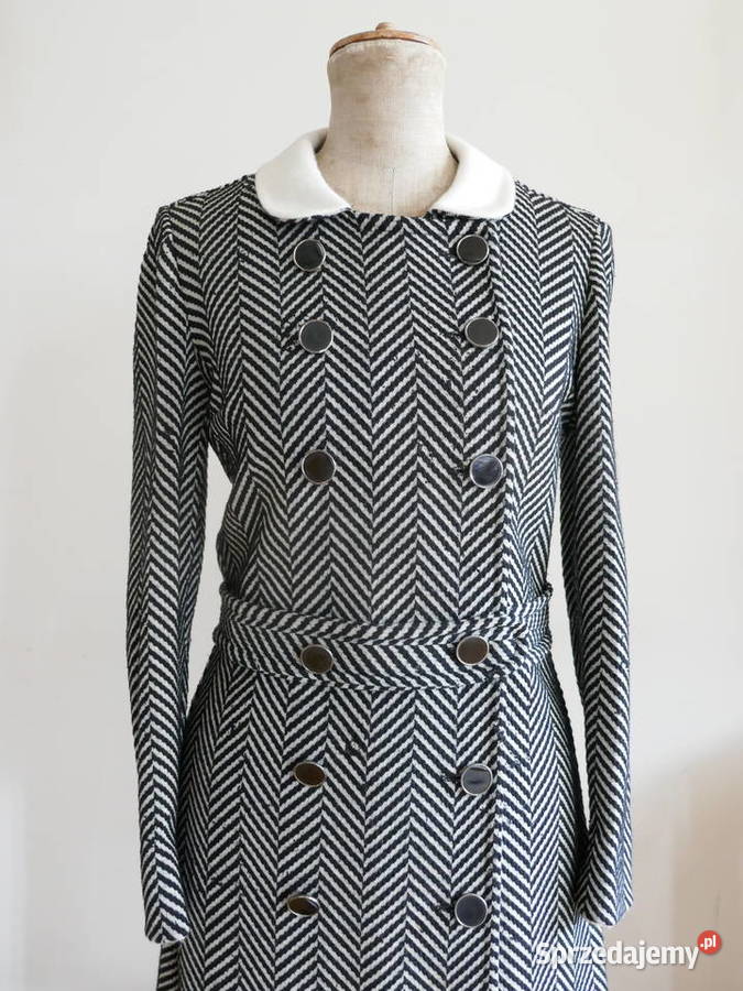ELEGANCKI ANGIELSKI PŁASZCZYK VINTAGE LATA 60 Warszawa