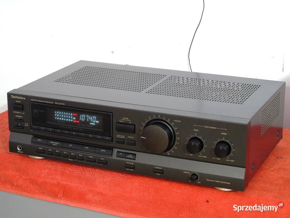 Amplituner Technics SAGX 100 sprawny 265 wat Amplitunery