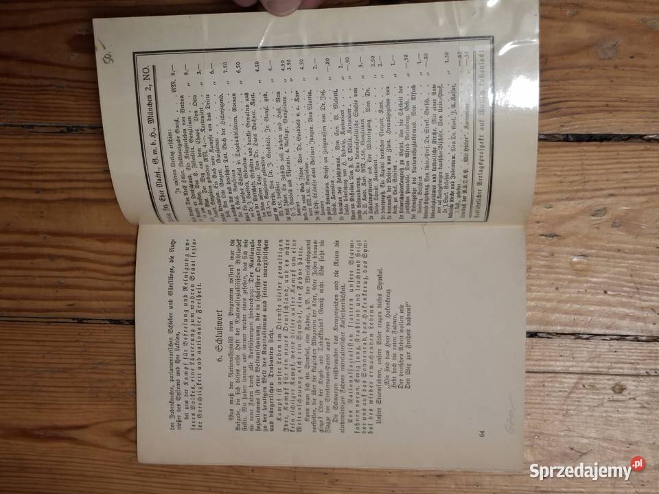 Książka Program NSDAP i jego podstawowe Idee III Gliwice