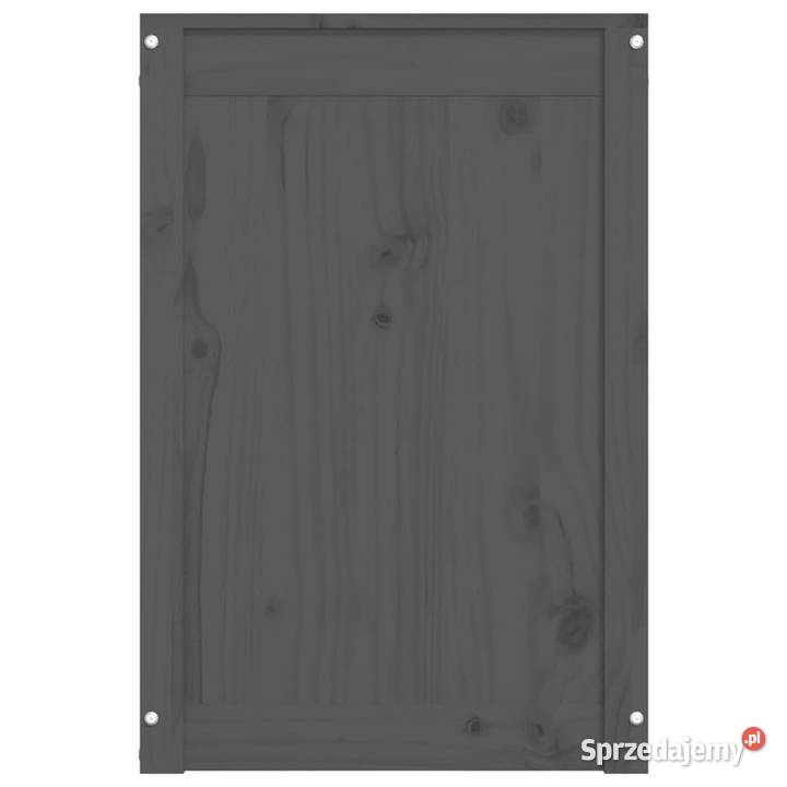 Skrzynia na pranie szara 44x44x66 lite drewno Warszawa