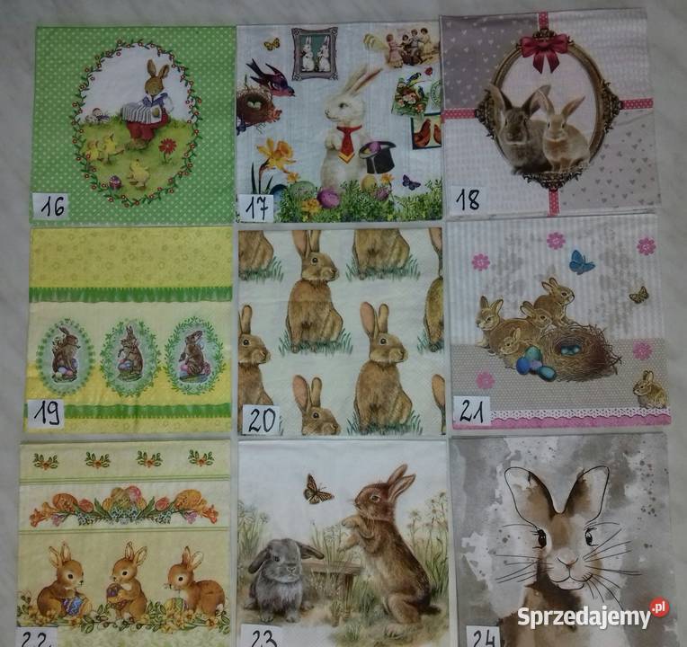 Serwetki decoupage świąteczne Wielkanoc