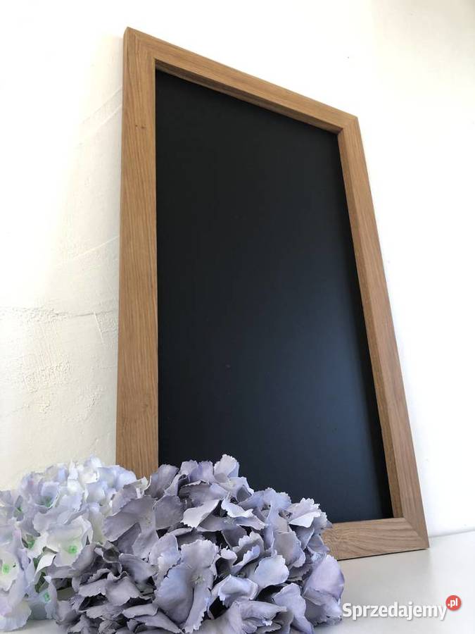 Tablica magnetyczno kredowa dębowa naturalne śląskie Brzuśnik