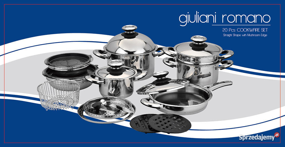 Garnki Giuliani Romano zawiera 20 elementów Bochnia