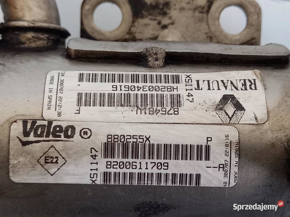 TRAFIC VIVARO 20 DCI M9R786 114 11r chłodniczka Recyrkulacja spalin EGR