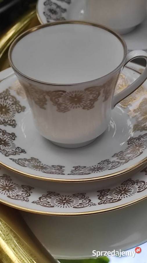 WEIMAR PORZELLAN PRZEPIĘKNY SERWIS NA 6 OSÓB Pabianice