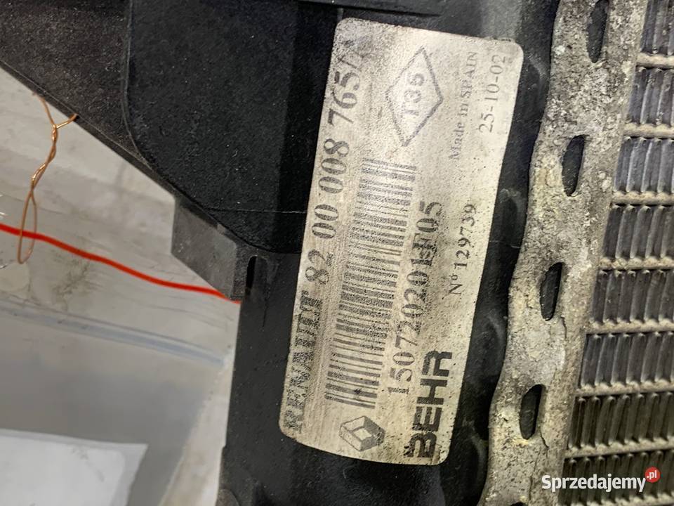 CHŁODNICA WODY RENAULT ESPACE IV 19 120