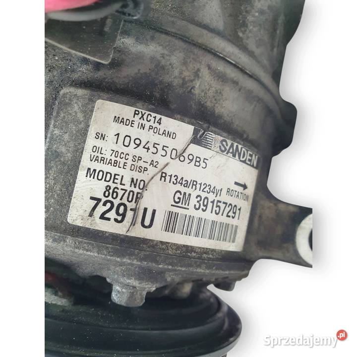 SPRĘŻARKA KLIMATYZACJI Opel Astra J 16 Sanden Chełm