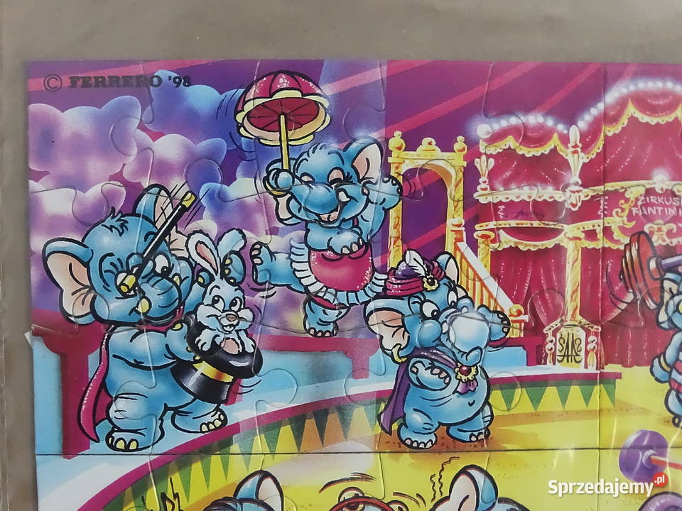 Kolekcjonerski Komplet Puzzle Ferrero 1998 Funny Biłgoraj