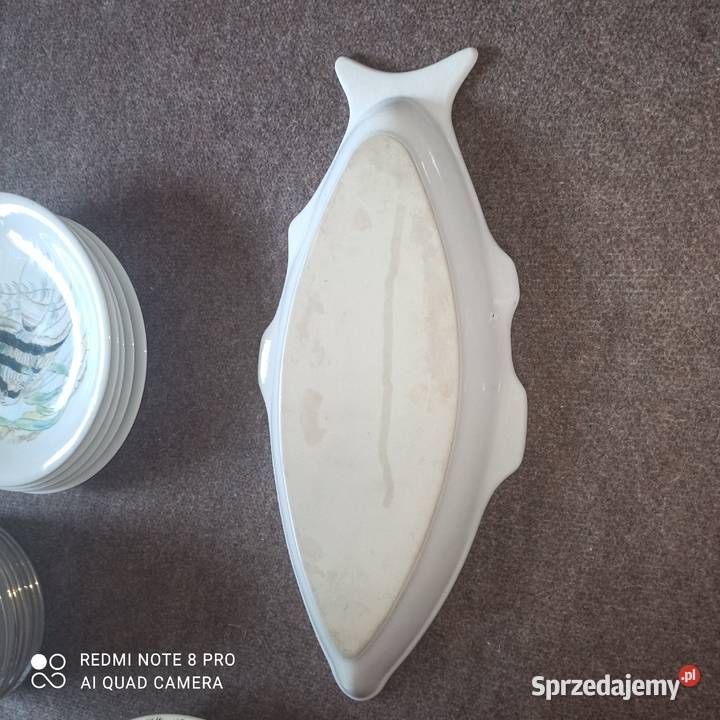 Półmisek Biała ryba Półmisek o ciekawym Gdańsk