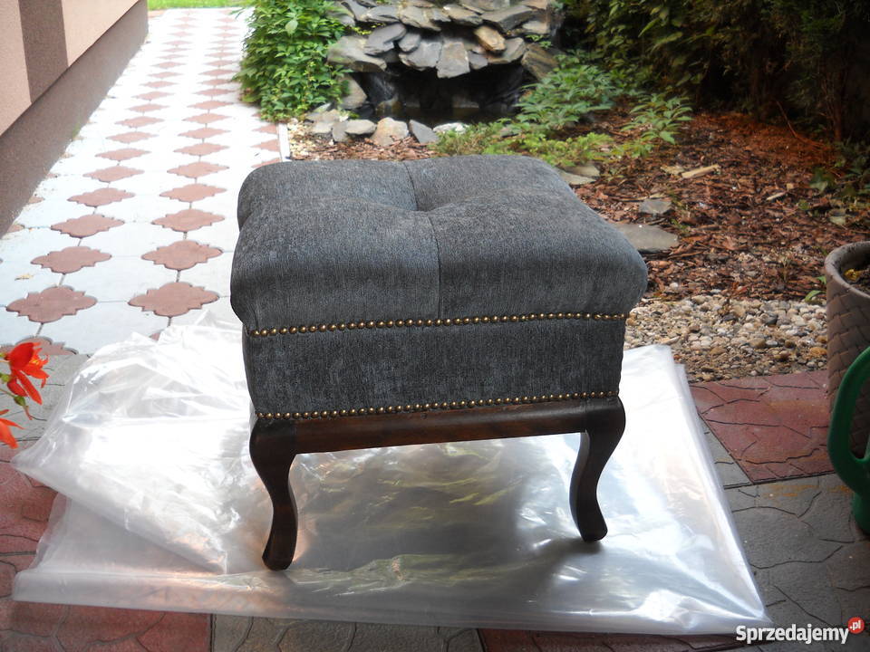 Piękna duża pufa ludwikowska Puszczykowo