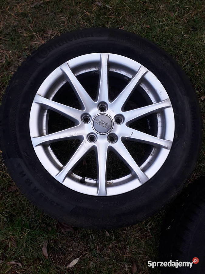 Koła zimowe Audi 5x112 R16 opony 22555 R16 mazowieckie Ostrołęka sprzedam
