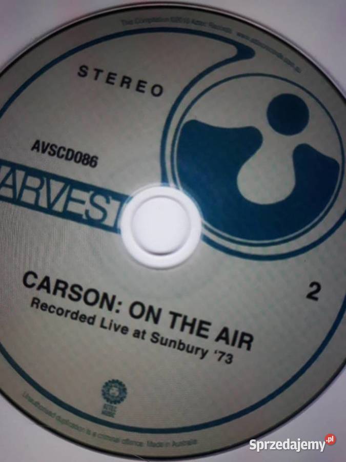Archiwum blues rocka CARSON On The Air 1970 1973 2 płyty Rzeszów