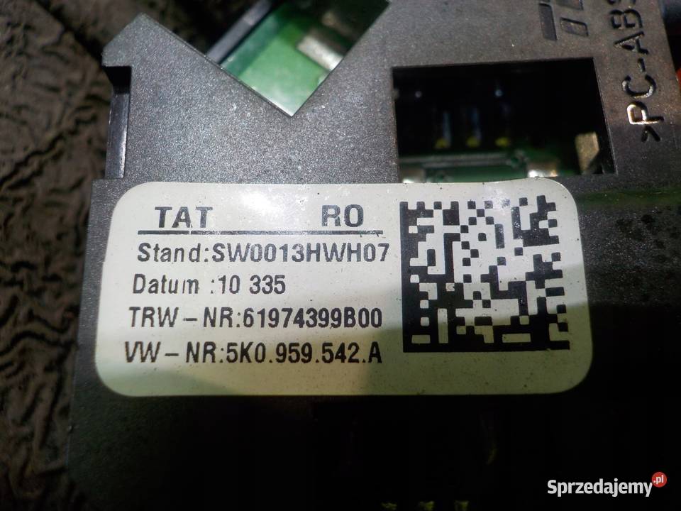 VW TOURAN LIFT II 16 TDI 11r modul kierownicy Wyposażenie elektryczne Suków sprzedam