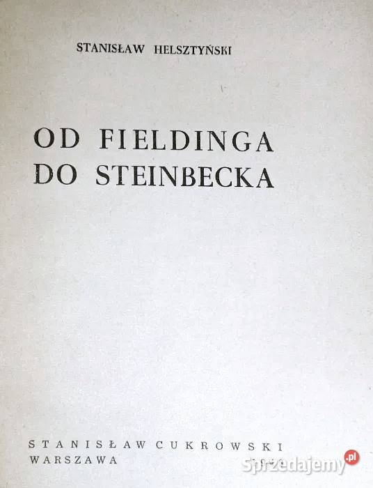 Fieldinga do Steinbecka Stanisław Helsztyński Chełm