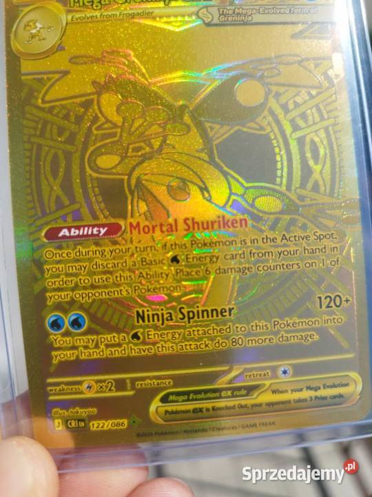 Złoty Mega Greninja ex CRI 122086 Rawicz