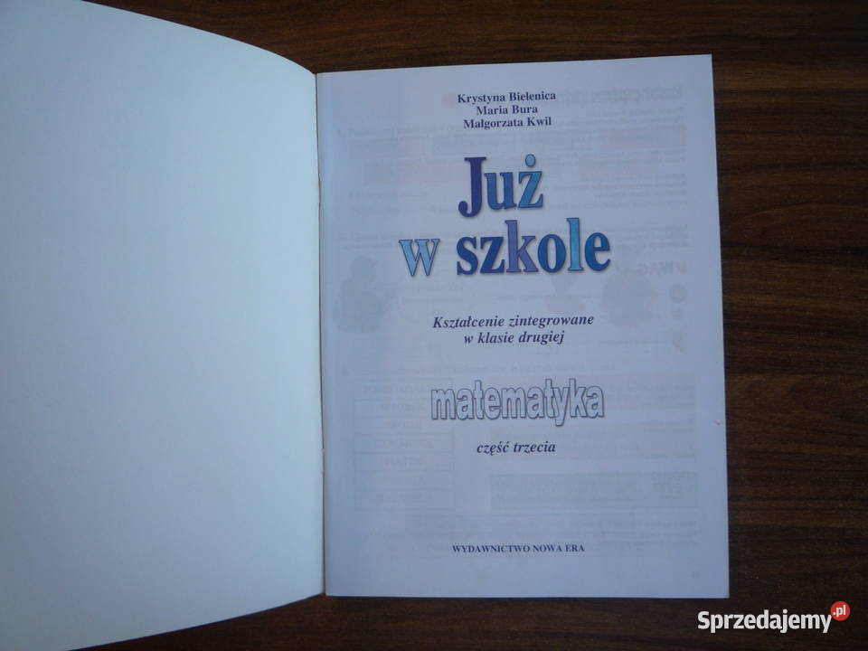 Już w szkole 2 cz 3 Matematyka ćwiczenia Szczecin