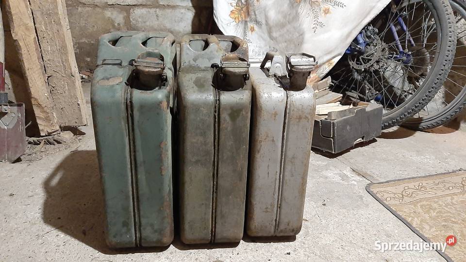 Kanister 20l i 15l 3 sztuki kanistry blaszane Mrozy