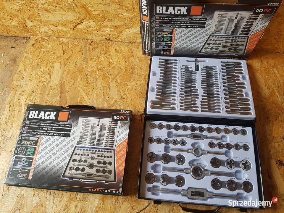 GWINTOWNIKI I NARZYNKI ZESTAW 110EL Black Głogowa