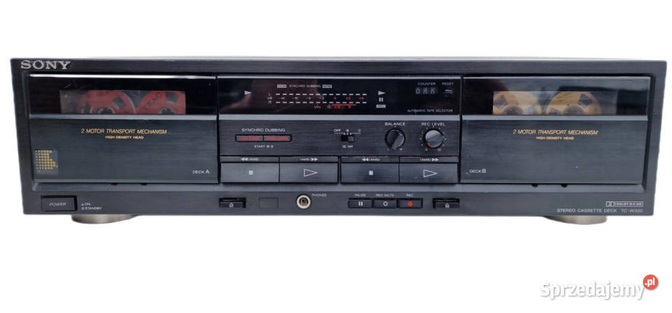 Magnetofon catette deck SONY TCW320 TC W 320 Międzychód