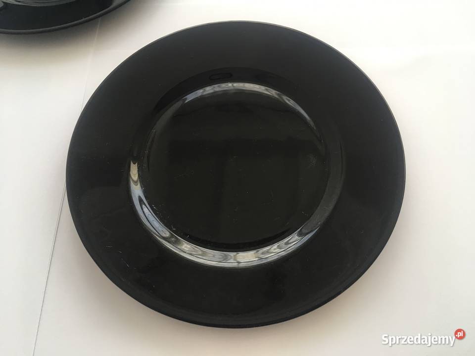 Arcoroc France talerzyki talerze czarne