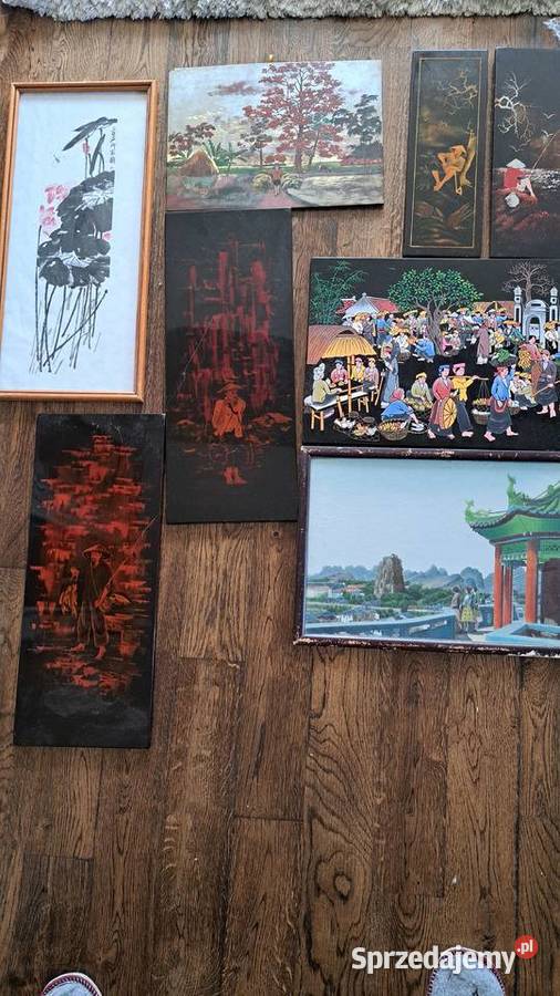 lampka chińska ręcznie malowana bez klosza Warszawa sprzedam