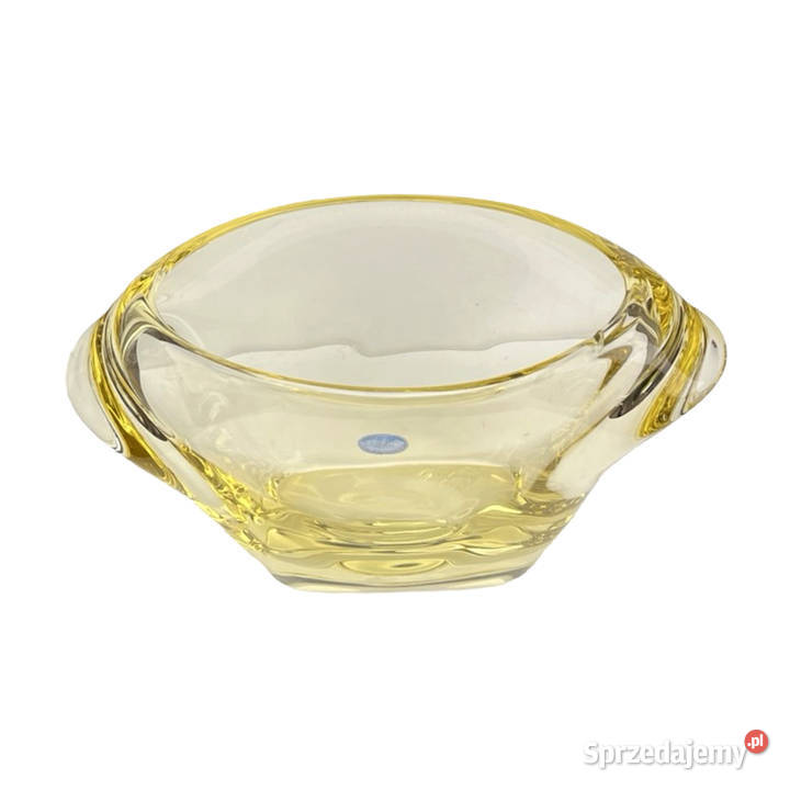 Szklany wazon proj M Klingera elezn Brod Sklo Warszawa