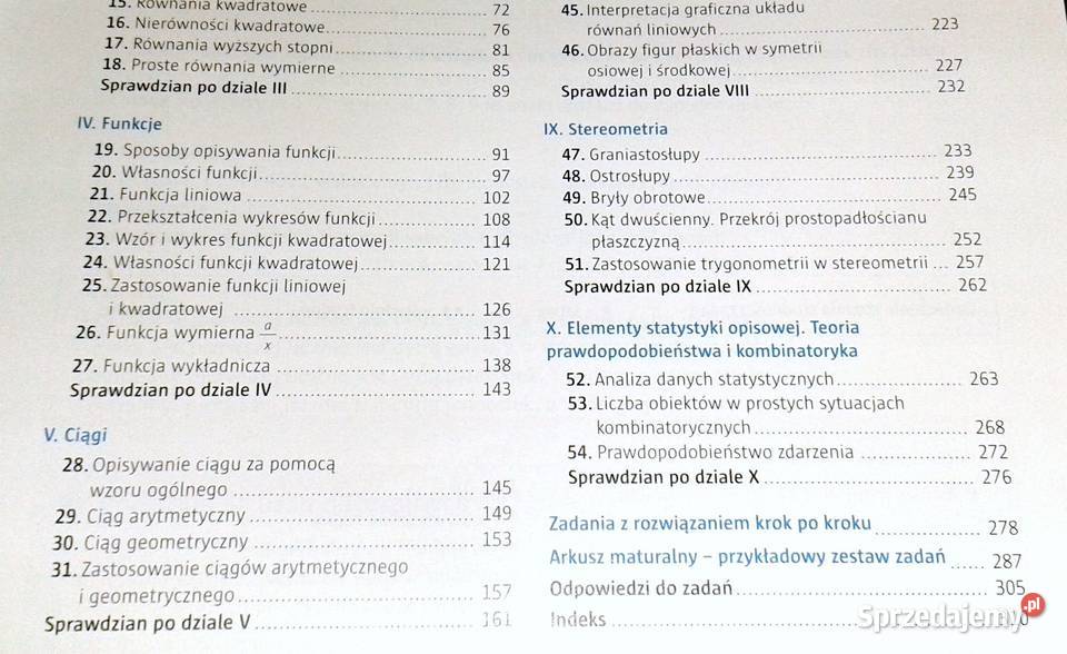 Matematyka Repetytorium Matura Podstawa Piotr Pozostałe Chełm