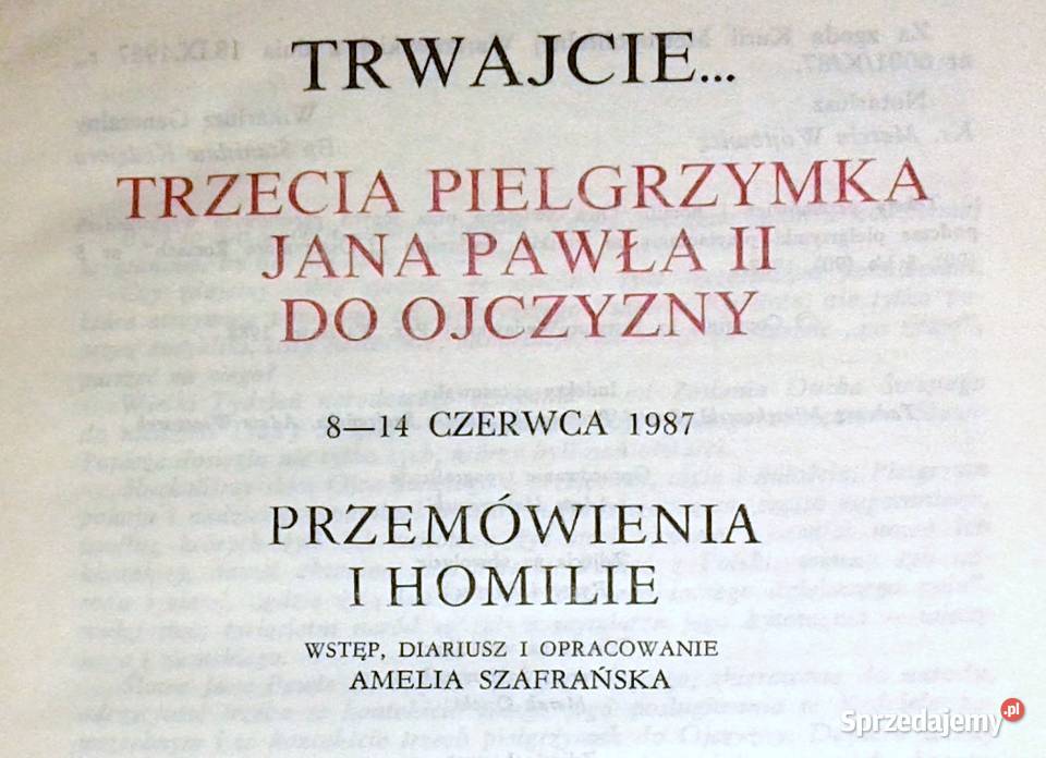 Pielgrzymki Ojca Świętego Jana Pawła II do Chełm sprzedam