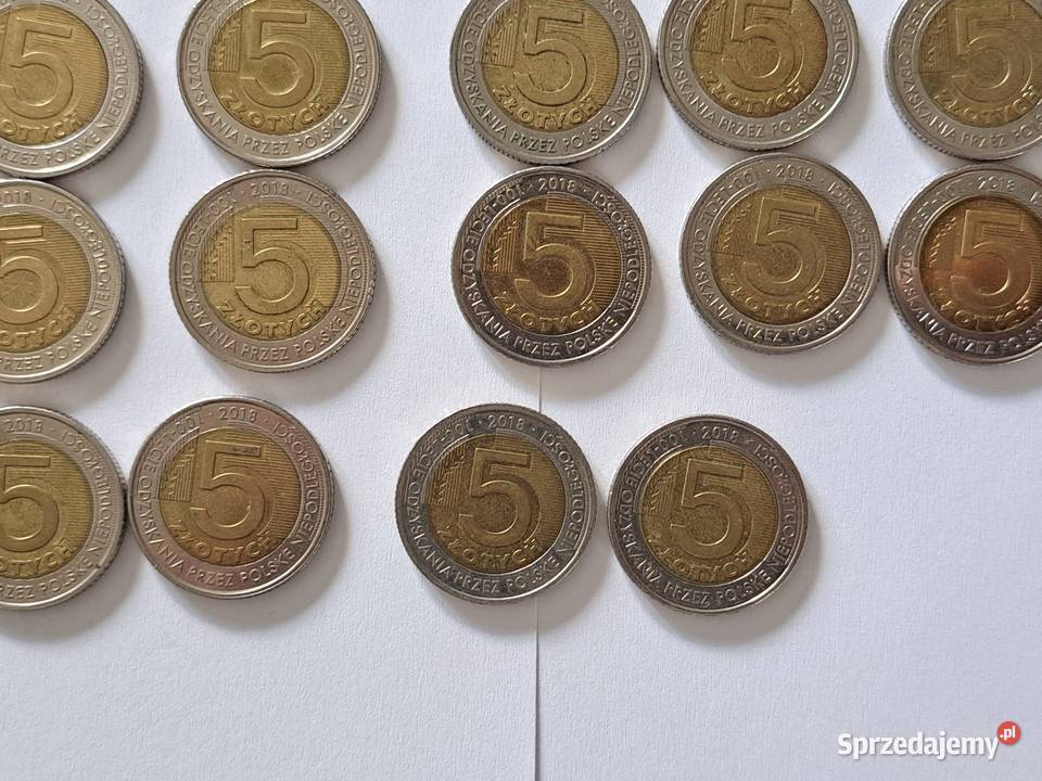 Moneta 5 15 100 lecie odzyskania polskę