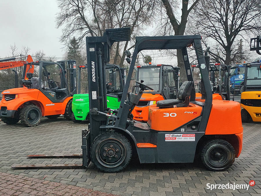 Wózek widłowy Doosan D30G diesel 3 tony duplex 3 Kęty