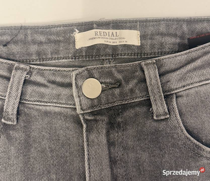 Czarne damskie spodnie jeans REDIAL rozmiar S36 mazowieckie
