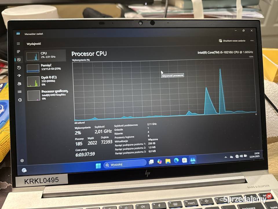 Laptop HP Elitebook 840 G7 i5 16GB RAM 256 ssd Kraków