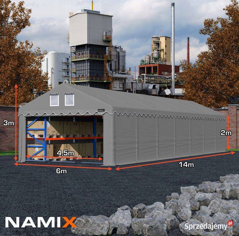 Namiot ROYAL 6x14m HALA PRZEMYSŁOWA magazyn Jabłonna