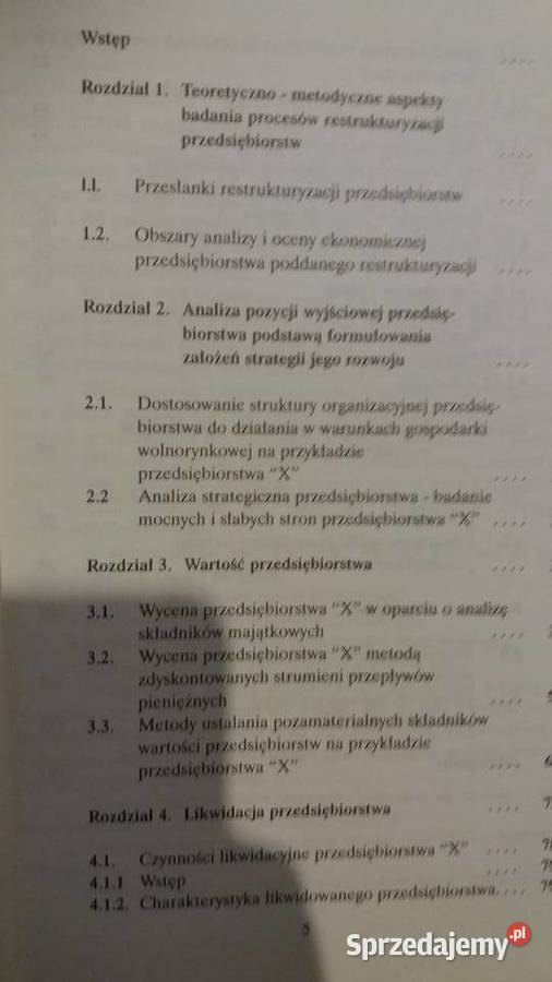 restrukturyzacji do prywatyzacji Filipczuk Warszawa sprzedam