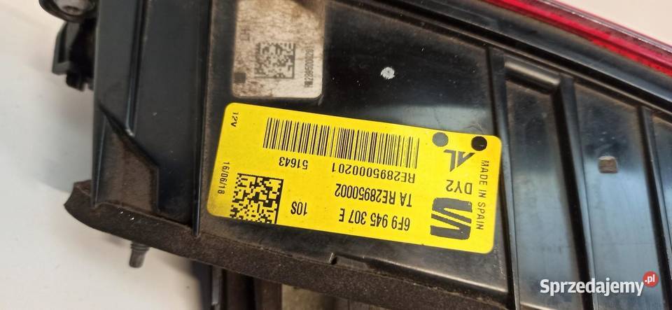 SEAT ARONA LAMPA LEWY TYŁ 6F9945307E