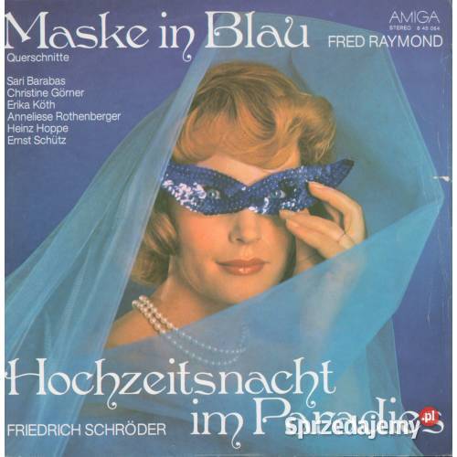 Fred Raymond Friedrich Schrder Maske in Blau śląskie
